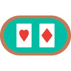 Cards Table Vector Icon