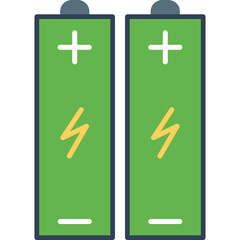 Obraz premium Batteries Vector Icon