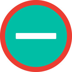 Entry Prohibited Vector Icon