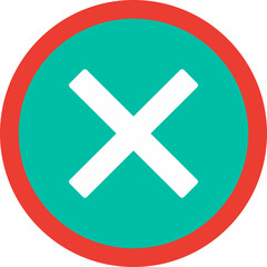 Fototapeta premium Do Not Cross Vector Icon