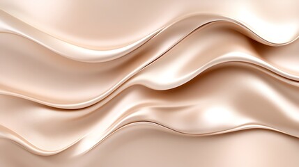 Fototapeta premium Beige fabric waves, elegant drape
