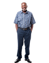 Generative AI. Portrait of only one Man White Background. created by AI.