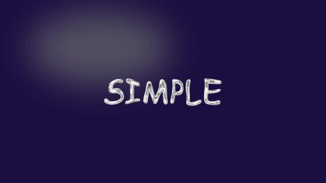 simple text animation.