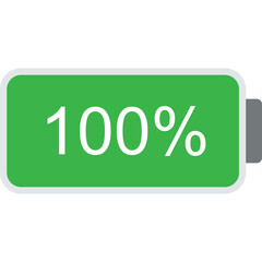Unique Full Battery Vector Icon