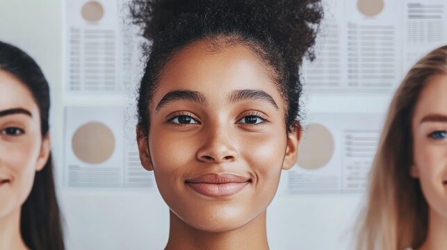 Diverse individuals examining market research data with charts and surveys, focused on understanding consumer trends.