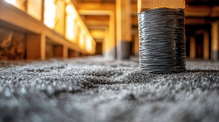 Foundation Insulation with Protective Wrap in Crawlspace Environment Perspective