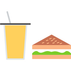 Unique Lunch Vector Icon