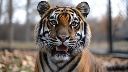 Fototapeta premium Close-up portrait of a majestic tiger.