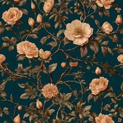 vintage floral wallpaper