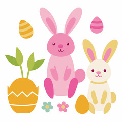 Adorable Easter Bunnies, Playful Poses & Happy Spring! cute card bunny sweet    