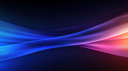 Gradient neon waves