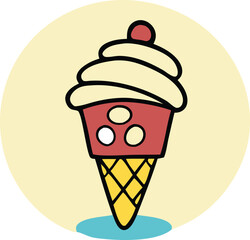ice cream vector illustration