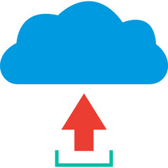 Upload to Cloud Vector Icon