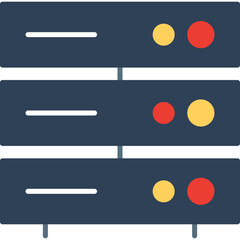 Obraz premium Server Network Vector Icon