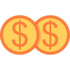 Unique Coins Vector Icon