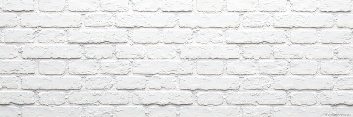 Fototapeta premium Clean white brick wall texture, perfect backdrop , modern, design, chic