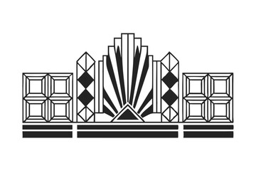 vector illustration of a black and white icon