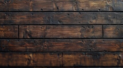 Dark brown wood plank texture background.