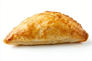 Delicious Golden Brown Pastry Delight on White Background Perfect for Food Photography