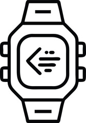  The logo of a simple watch illustration