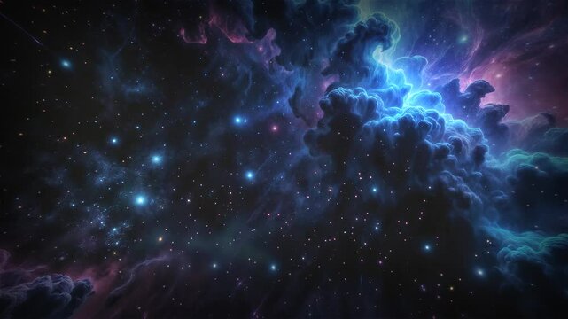 Cosmic Space Flight: 4K 60FPS Deep Space Journey Background