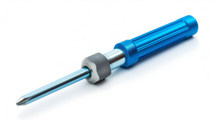 Fototapeta premium High-quality close-up of a blue and gray precision tool