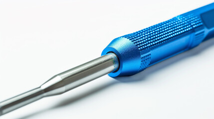 Fototapeta premium Close-up of a Blue and Silver Tool