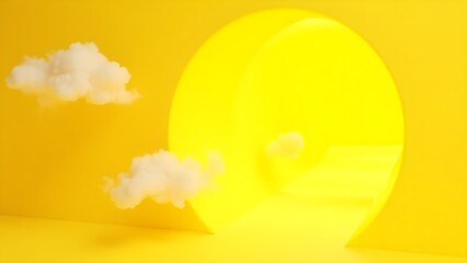 "Bright Blue Skies: Beautiful Cumulus Clouds and Sunny Summer Vibes"