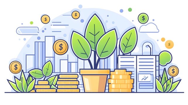 Visually striking set of business icons emphasizing key concepts such as goal oriented strategies creative brainstorming and financial growth all presented in a clean modern line based visual style