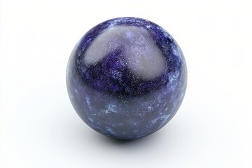 Fototapeta premium Abstract cosmic sphere with galaxy pattern on white background for science and art projects