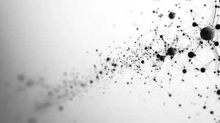 Obraz premium Network stream, digital, abstract, white background, connection, technology