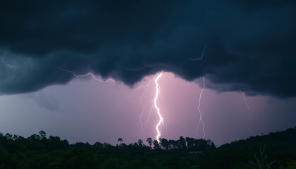 lightning in the storm