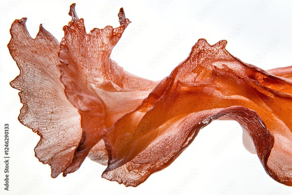 Fototapete abstract amber texture on white background creating a sense of movement and fluidity