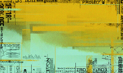 Abstract color background with urban graffiti elements. digital artwork