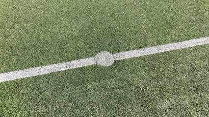 Fußballfeld Mittelkreis Anstoßpunkt