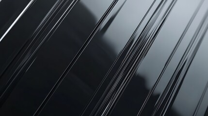 Black glossy stripes, abstract background