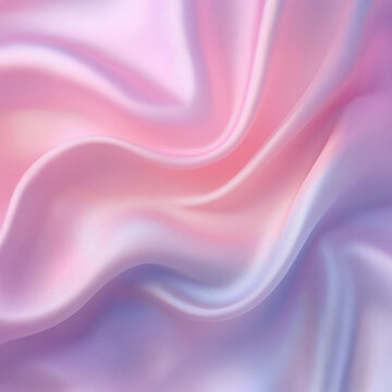 Subtle Soft Pastel Rainbow Random Color Mixed Colour Pleated Wrinkle Silk Fabric Cosmetics Cosmetic Products Makeup Fashion Texture 3D Background Screen