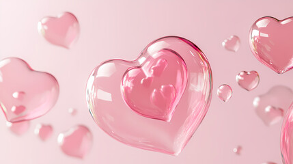 Transparent love background