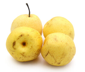 Comice Pear Isolated On White Background - stock photo
