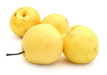 Comice Pear Isolated On White Background - stock photo
