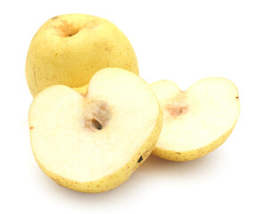 Comice Pear Isolated On White Background - stock photo
