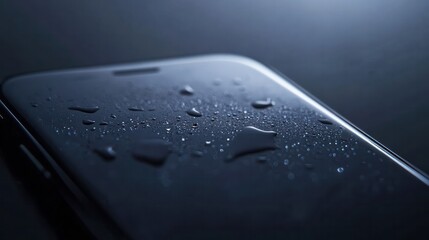 Close-up of a cracked smartphone screen with glitching digital interface, symbolizing technology malfunction and device damage.