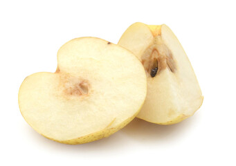 Comice Pear Isolated On White Background - stock photo
