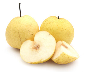 Comice Pear Isolated On White Background - stock photo
