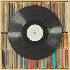 A classic vinyl record 