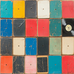 A classic vinyl record 