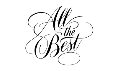 All the Best Appreciation quotes Calligraphy & Vintage Typography