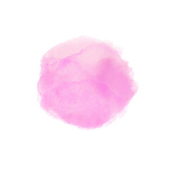 水彩のワンポイント_ピンク