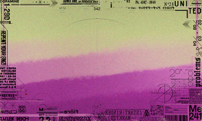 Abstract frame background with urban graffiti elements. digital artwork