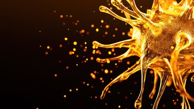 Close-up of vibrant gut bacteria colonies under microscope showcasing intricate details of microbial life for scientific research and educational purposes.